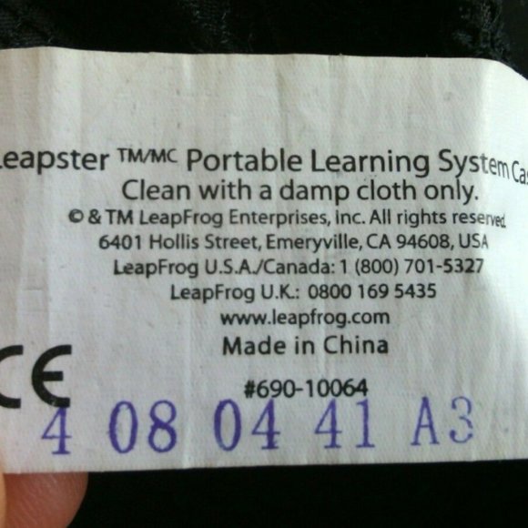 Leapster Game Case Leapfrog Carrying Bag Handheld System Hard Shell Protective - Picture 11 of 16